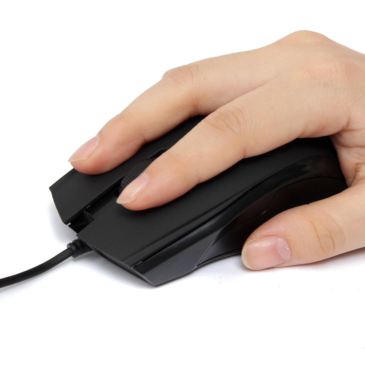 new usb wired optical gaming game mouse mice scroll wheel 3 buttons for computer for macbook laptop pc (color random)