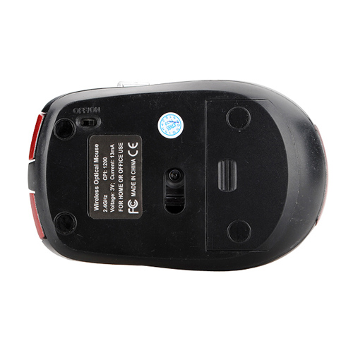 red 2.4ghz usb optical blue light wireless mouse usb receiver mice cordless game computer pc laptop desktop without battery