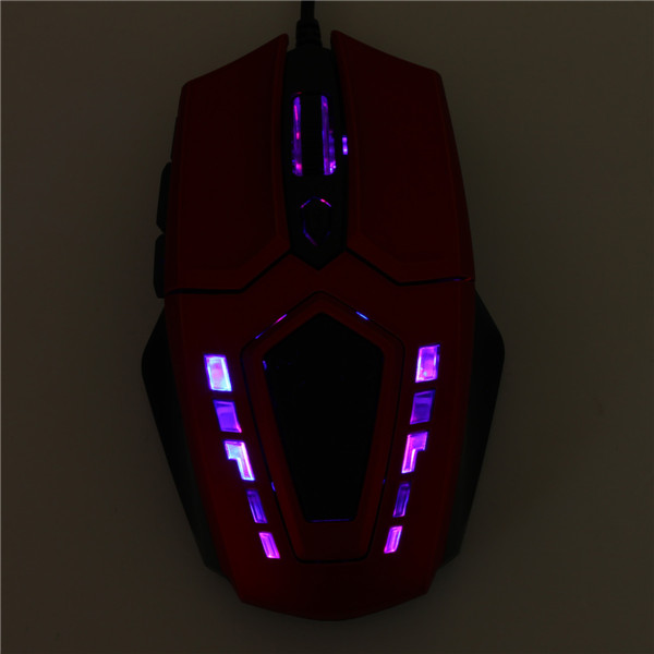 red 2400 dpi 6 button led optical usb wired gaming mouse mice for pro laptop gamer computer accessories