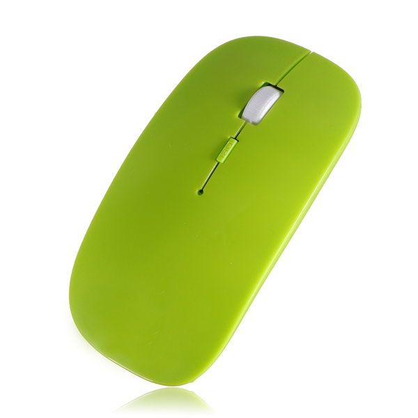 ultra thin usbgreen optical wireless mouse 2.4g receiver super slim mouse for computer pc laptop desktop 5 candy color