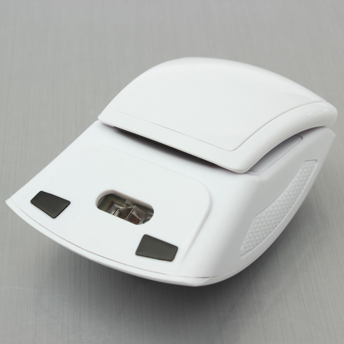 white 2.4ghz optical foldable folding arc snap-in transceiver wireless mouse for pc laptop computer