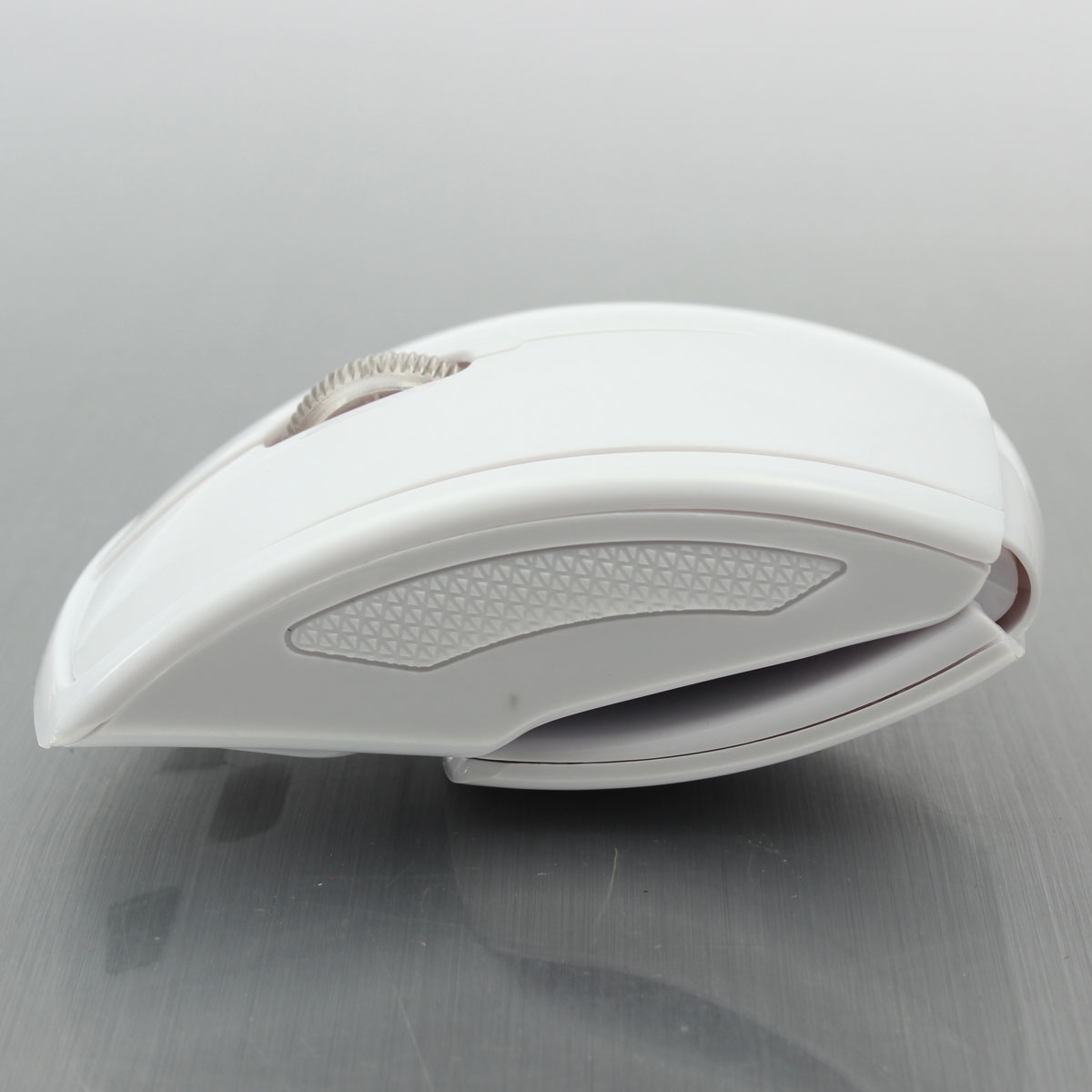 white 2.4ghz optical foldable folding arc snap-in transceiver wireless mouse for pc laptop computer