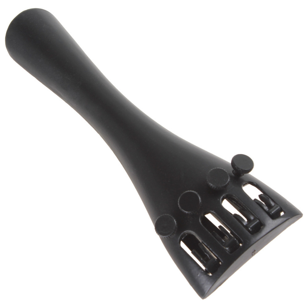 1set! ebony wood 4/4 violin parts accessories set violin chin rest silver screw drawplates knob tail nail rope fine-tuning