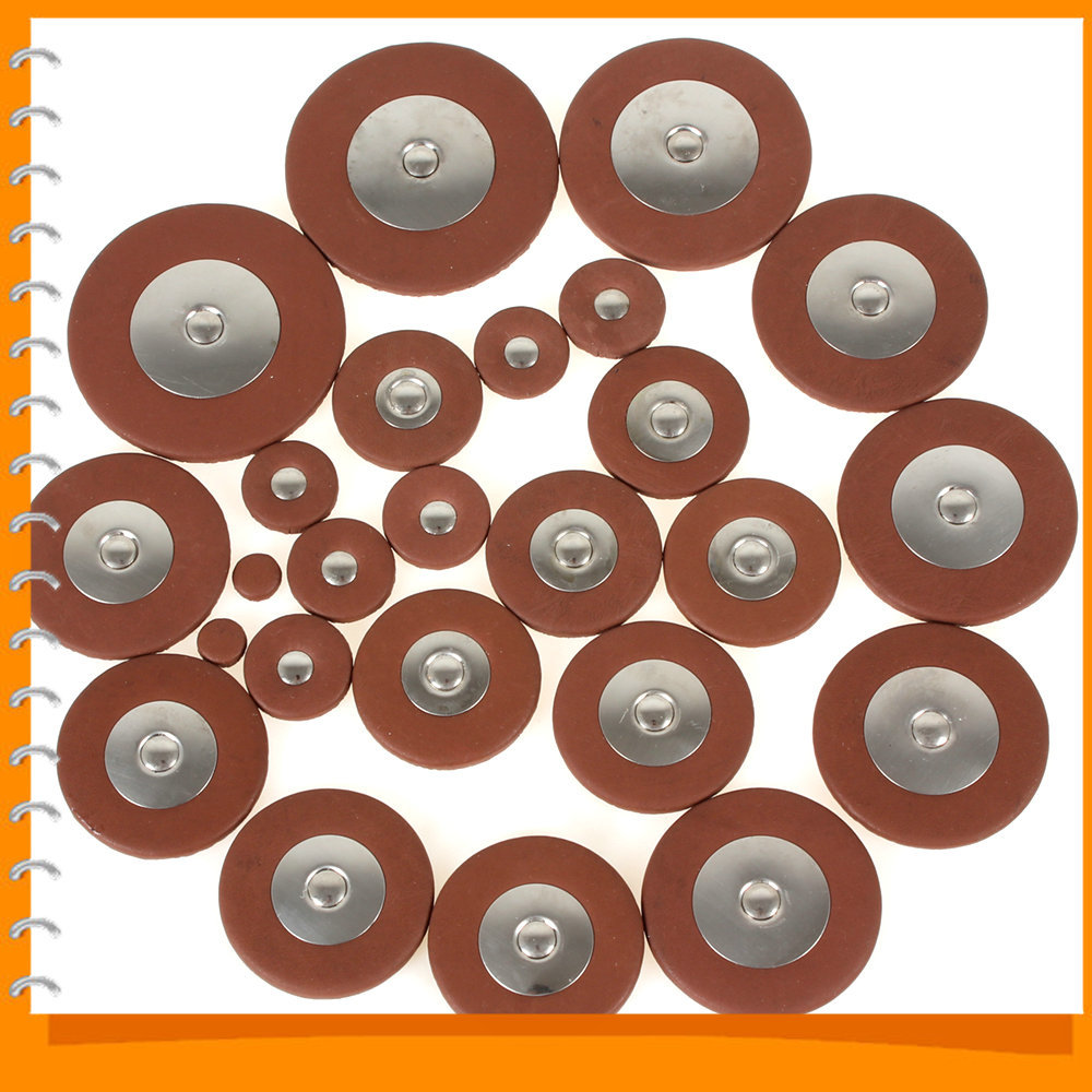 25pcs tenor saxophone pads professional orange leather pads for tenor saxophone sax pads dropship & whole
