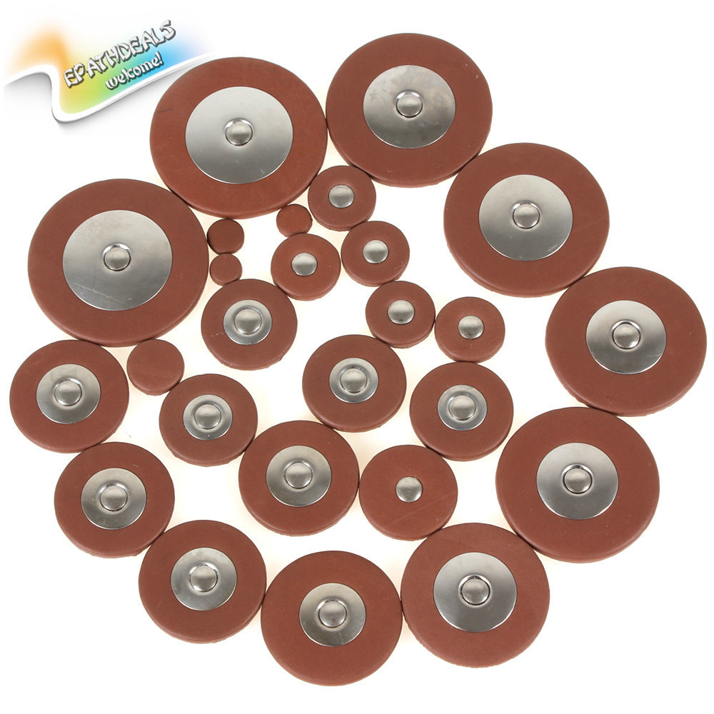 26pcs 4.8mm thickness alto saxophone pads professional orange leather pads for alto saxophone sax