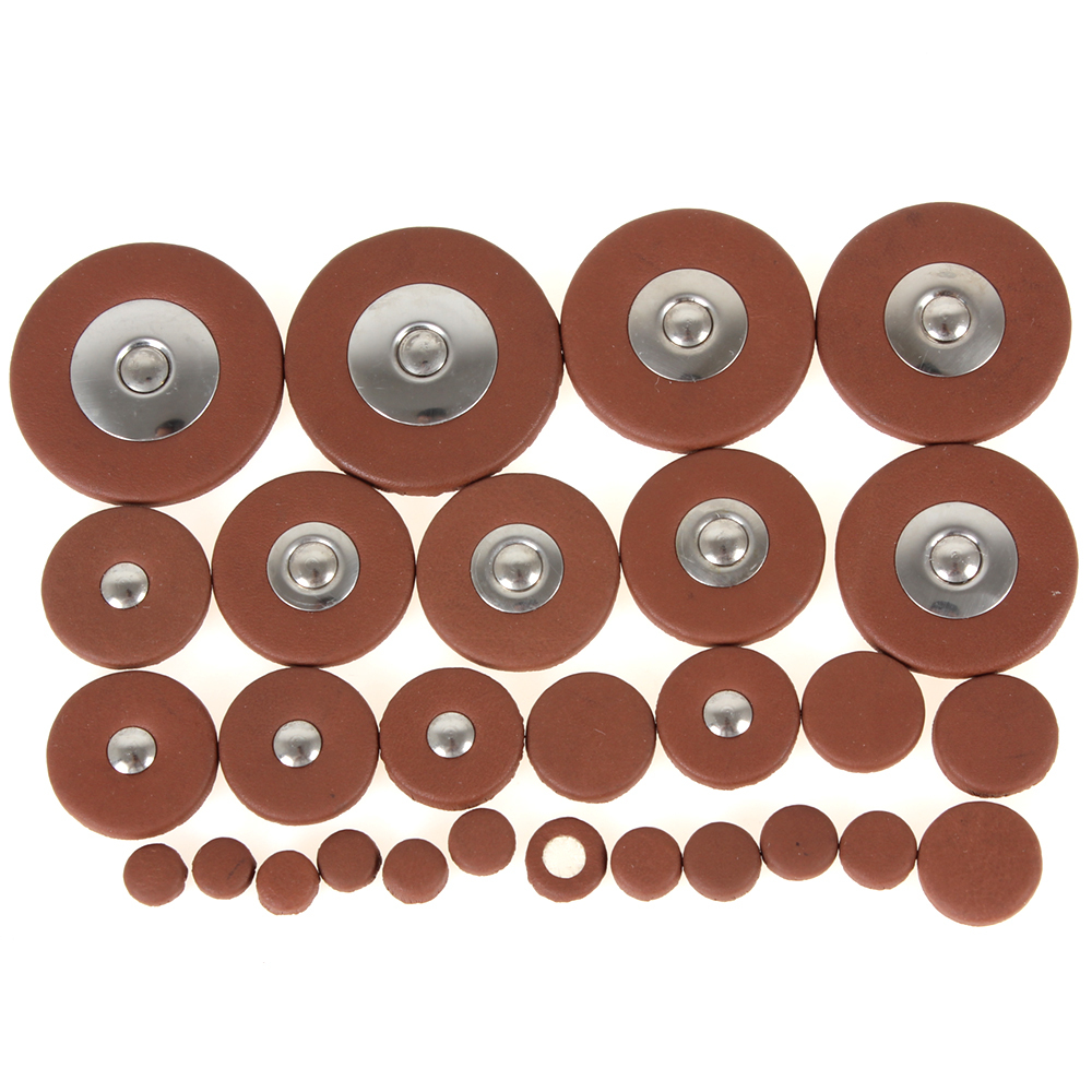 28pcs soprano saxophone pads professional orange leather pads for sax soprano saxophone dropship & whole