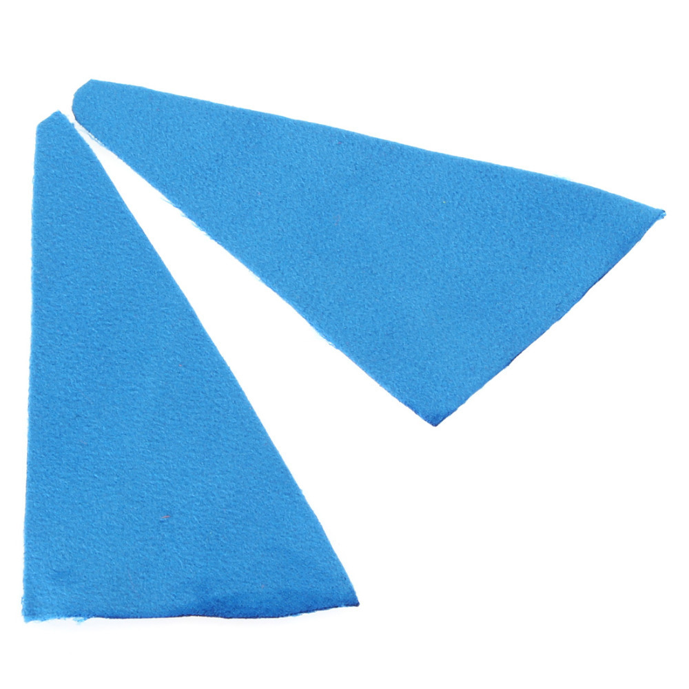 2pcs artificial faux suede wind instrument sound hole flute cleaning cloth flute parts + 1pcs two-head button brush