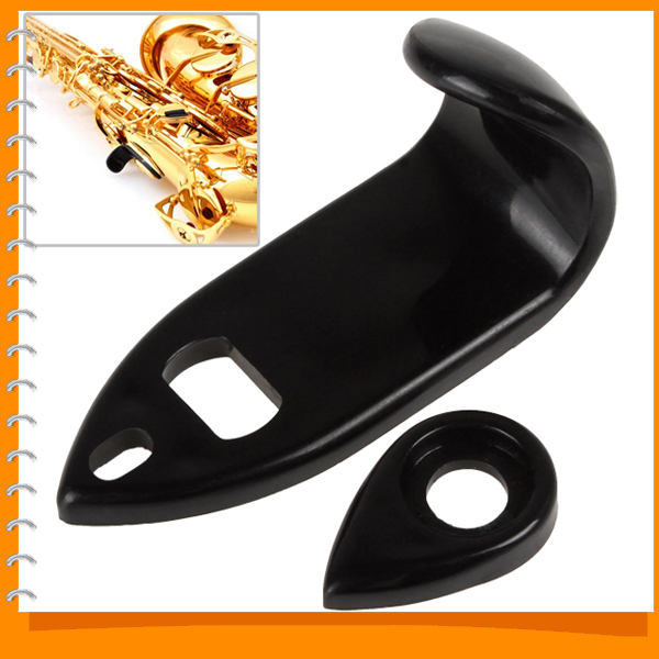 2pcs black rigid abs large alto sax saxophone thumb pick musical instrument parts accessories