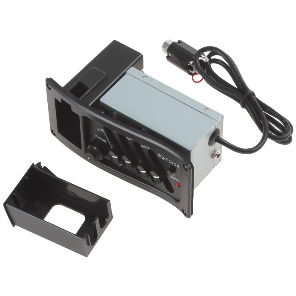 4 band eq 7545 piezo acoustic guitar preamp amplifier equalizer tuner for acoustic guitar comp parts accessories