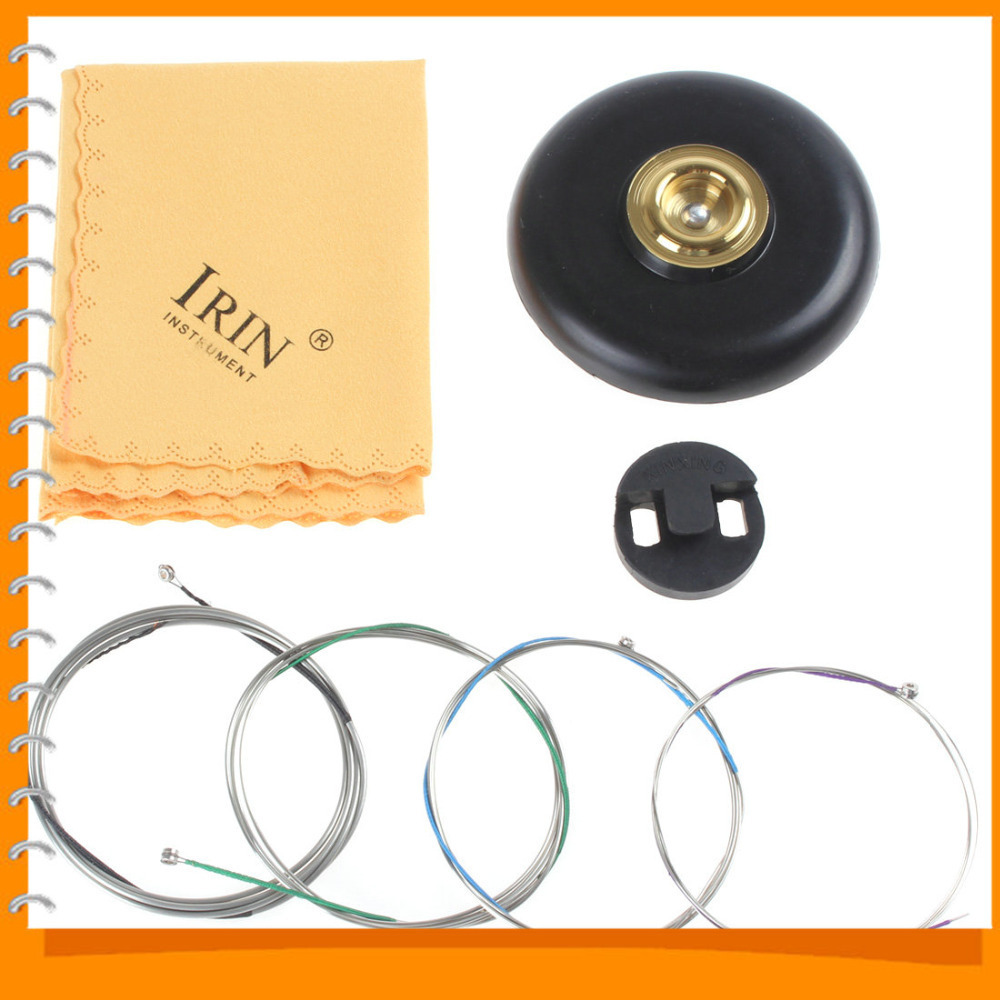 4-in-1 cello strings set mute silencer endpin stop stopper cleaning cloth kit cello parts accessories 4-in-1 cello strings set mute silencer endpin stop stopper cleaning cloth kit cello parts accessories