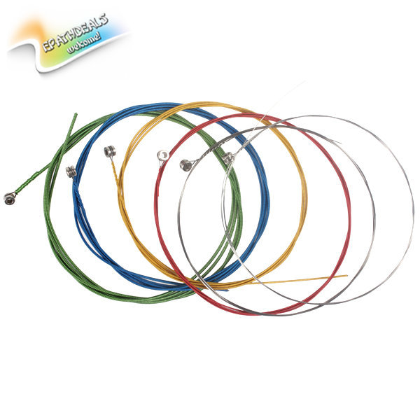 6pcs/pack! alice colorful stainless steel acoustic guitar strings set electric guitar strings guitar parts and accessories