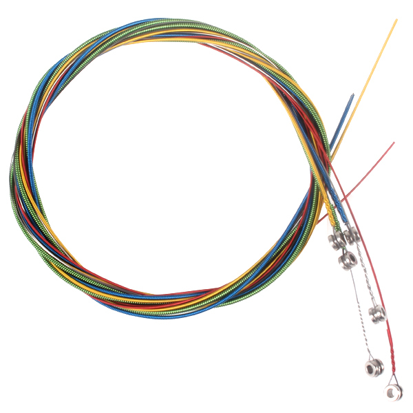 6pcs/pack! alice colorful stainless steel acoustic guitar strings set electric guitar strings guitar parts and accessories