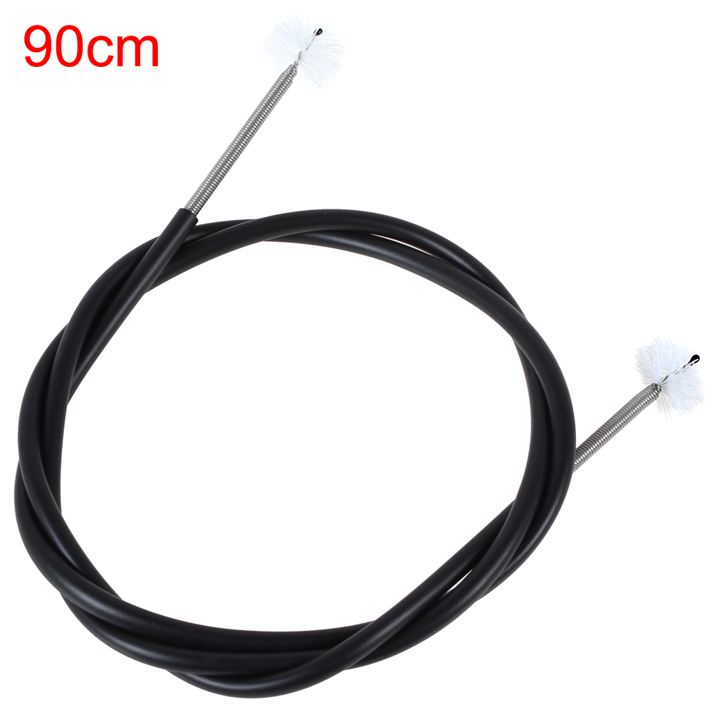 90cm & snake style flexible musical instrument brush trumpet cella both end brass brush for cleaning