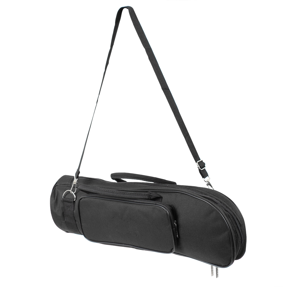 advanced plus soft cotton trumpet bag case with double zippers design ( black / red / green )