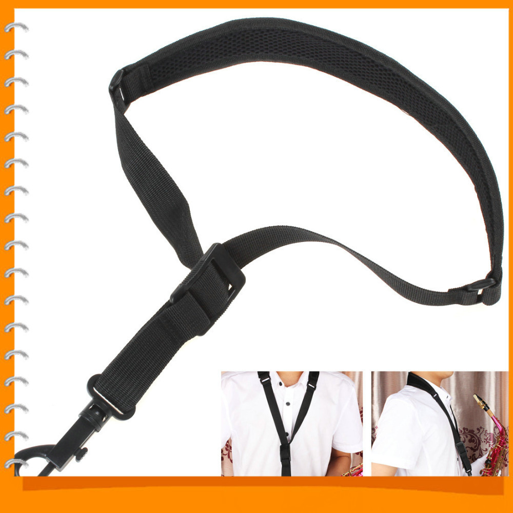 black duarble single shoulder sling sax saxophone belt neck strap with plastic hook saxophone parts accessories black duarble single shoulder sling sax saxophone belt neck strap with plastic hook saxophone parts accessories