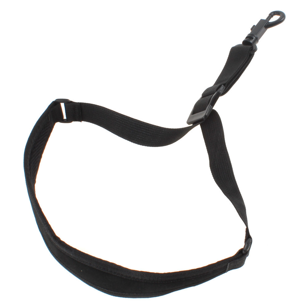 black duarble single shoulder sling sax saxophone belt neck strap with plastic hook saxophone parts accessories