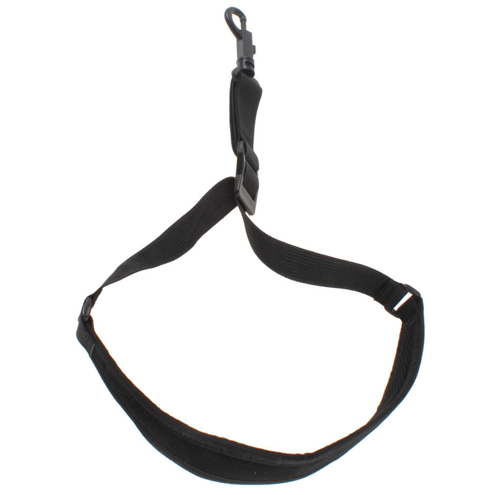 black duarble single shoulder sling sax saxophone belt neck strap with plastic hook saxophone parts accessories