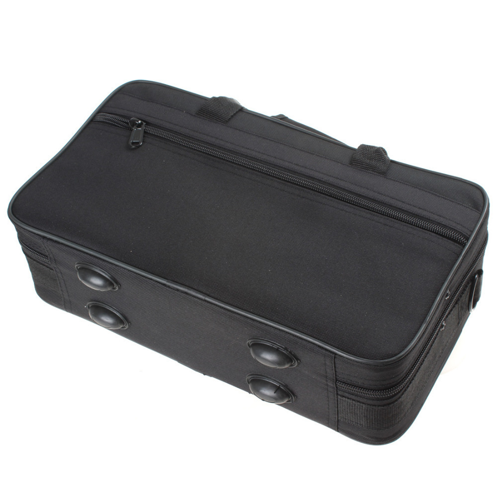 black portable & lightweight clarinet cloth box clarinet case bag with shoulder strap & carry handle clarinet parts