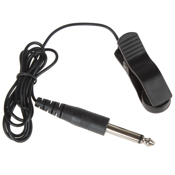 black universal electric bass guitar pickup digital tuner accessories clip metronome