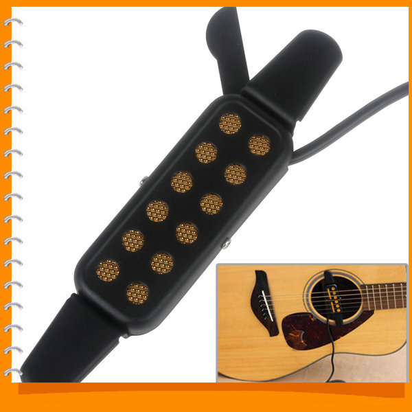 black universal electric guitar sound pickup for acoustic / classical guitar parts and accessories black universal electric guitar sound pickup for acoustic / classical guitar parts and accessories
