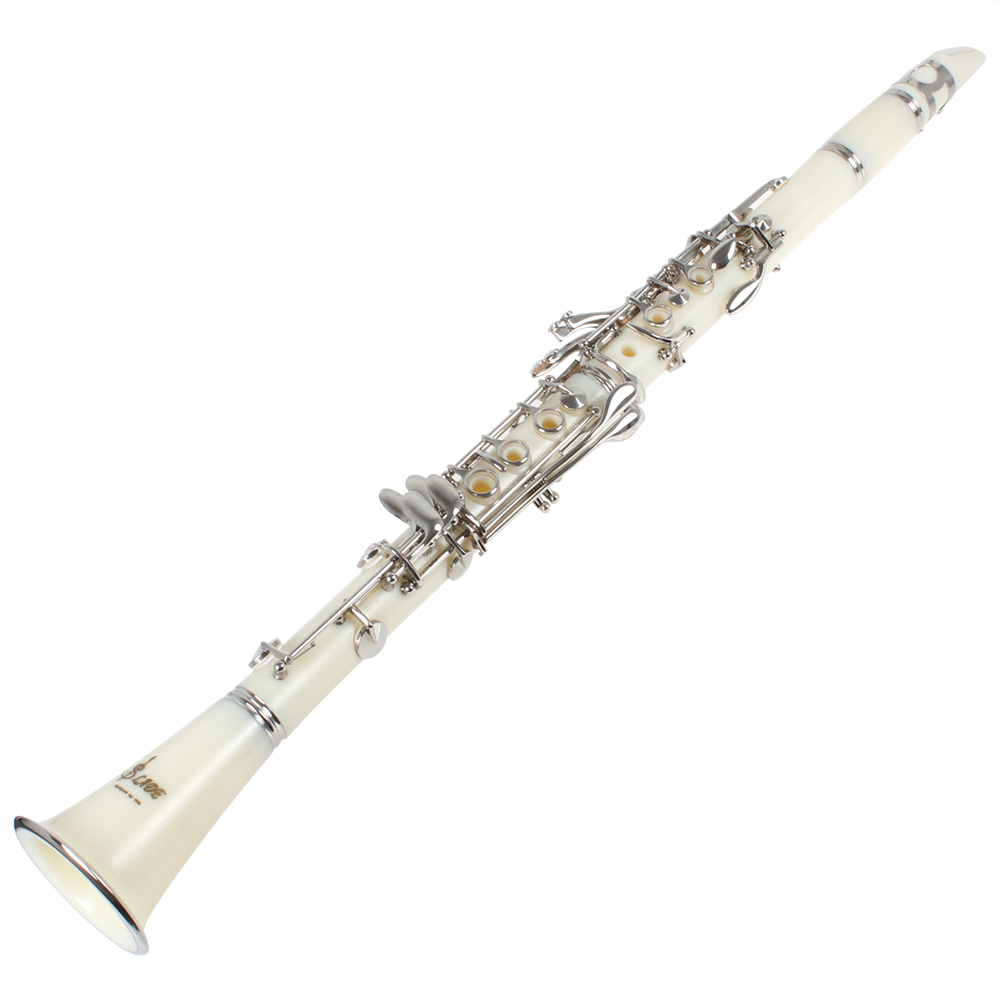 five colors avaliable 66cm length bb clarinet ebonite body b flat 17 nickel silver plated keys