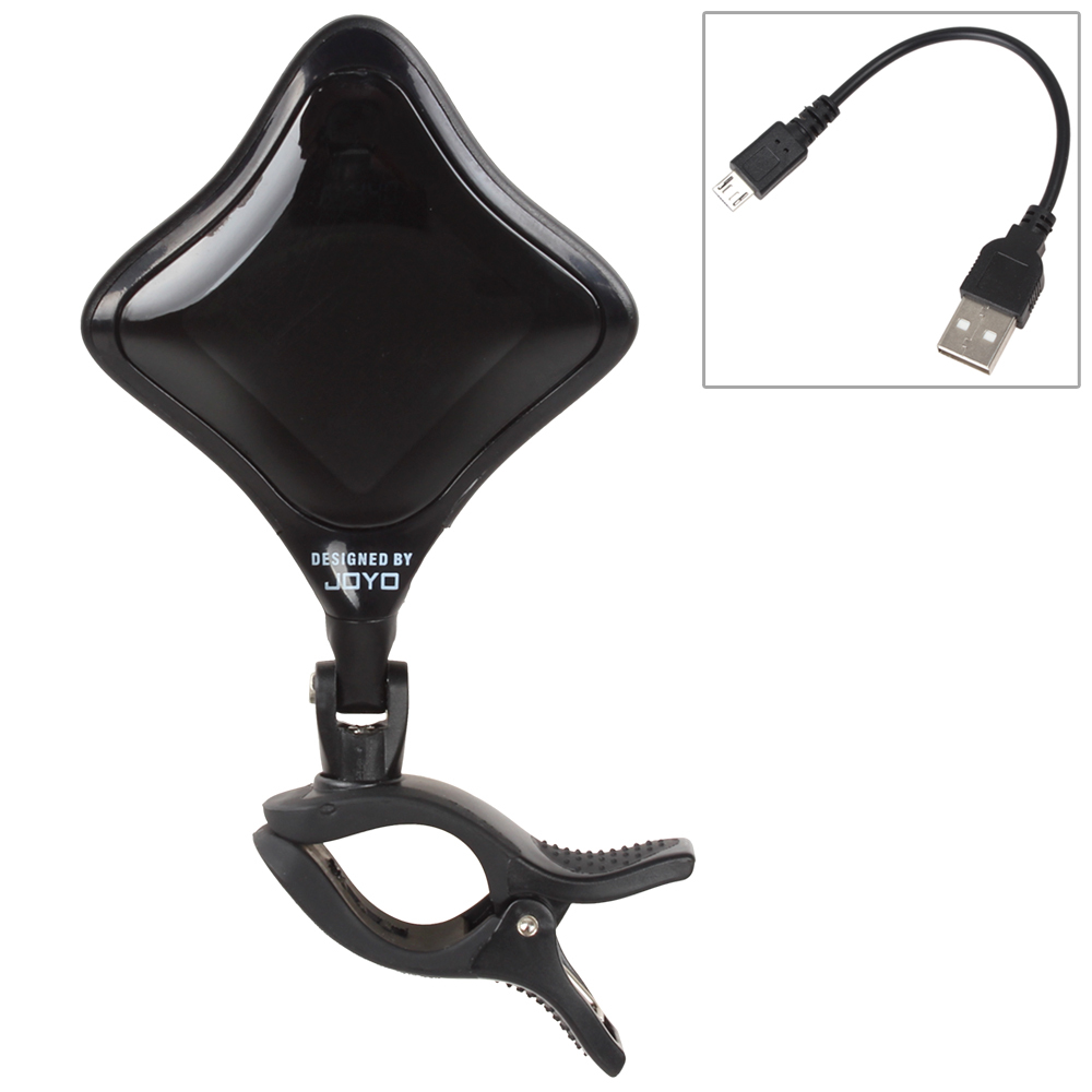 jt-02 color screen mini guitar tuner clip guitar parts and accessories with usb chargeable lithium battery