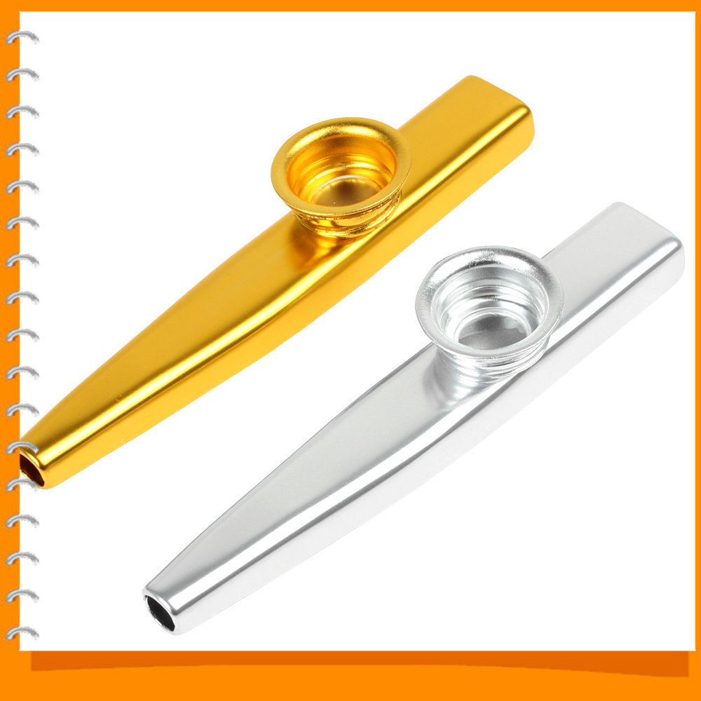 kazoo aluminum alloy metal kazoo with 5pcs flute diaphragm gift musical instrument for kids music lovers