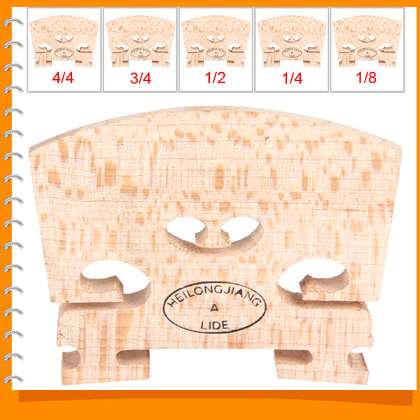 maple wood acoustic violin bridge violin parts with different size - 1/8 & 1/4 & 1/2 & 3/4 & 4/4 size maple wood acoustic violin bridge violin parts with different size - 1/8 & 1/4 & 1/2 & 3/4 & 4/4 size