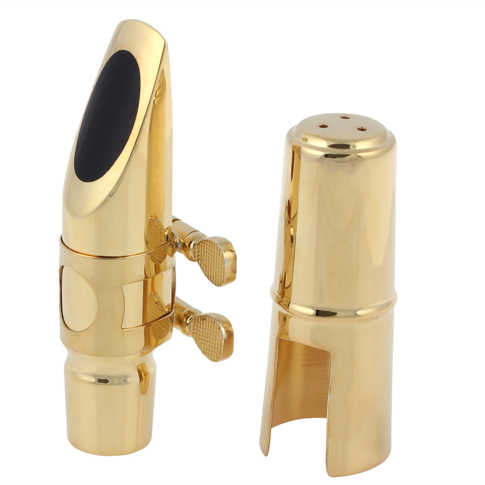 professiona gold plated metal alto saxophone mouthpiece metal alto sax mouthpiece 8 for jazz alto
