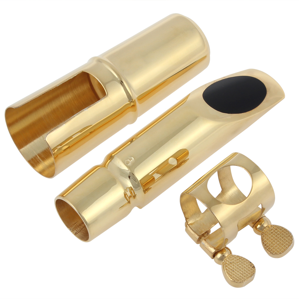 professiona gold plated metal alto saxophone mouthpiece metal alto sax mouthpiece 8 for jazz alto