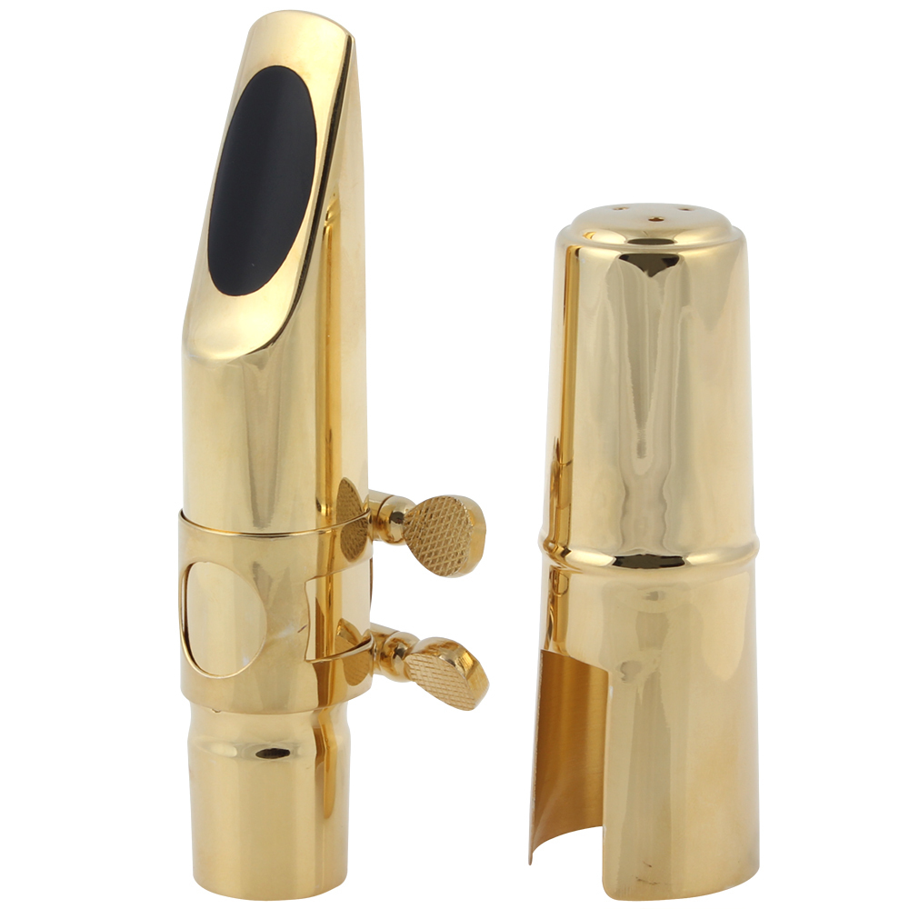 professiona gold plated metal tenor saxophone mouthpiece tenor sax mouthpiece 8 for jazz music