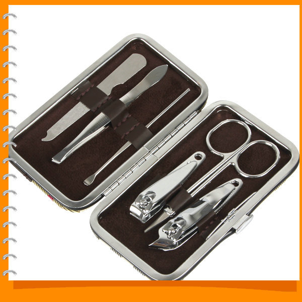 portable nail art manicure set finger nail care 6pcs tools with fingernail cutter clipper file knife portable nail art manicure set finger nail care 6pcs tools with fingernail cutter clipper file knife