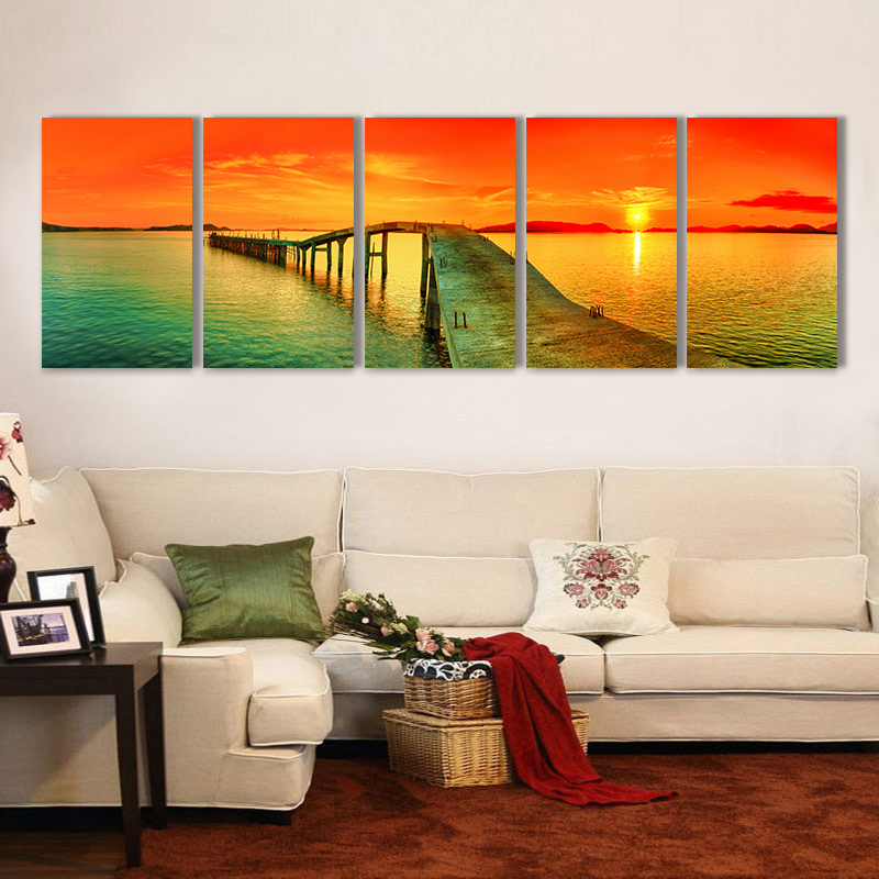 5pcs bridge oil painting printed painting oil painting on canvas home decoration home decor on canvas 5pcs bridge oil painting printed painting oil painting on canvas home decoration home decor on canvas