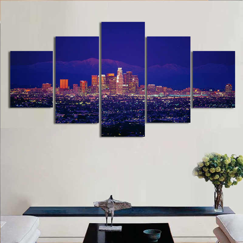 5pcs city night oil painting painted painting oil painting on canvas home decorative art picture 5pcs city night oil painting painted painting oil painting on canvas home decorative art picture