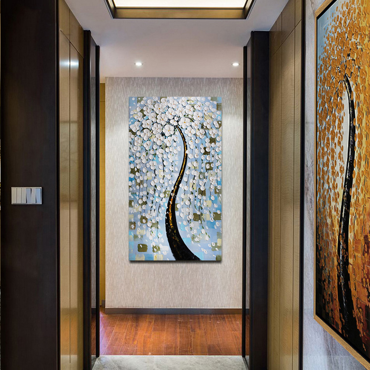 abstract oil painting trees hand-painted painting oil painting on canvas oil painting for home decor