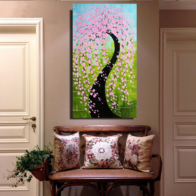 abstract oil painting trees hand-painted painting oil painting on canvas oil painting for home decor