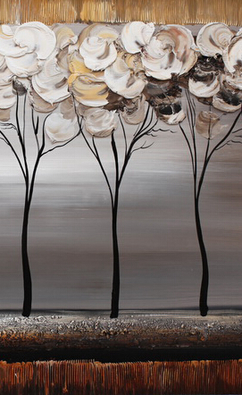 abstract oil painting trees knife hand-painted painting oil painting on canvas oil painting for home decor