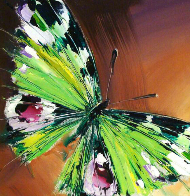 butterfly oil painting abstract oil painting hand-painted canvas painting oil painting for home decor