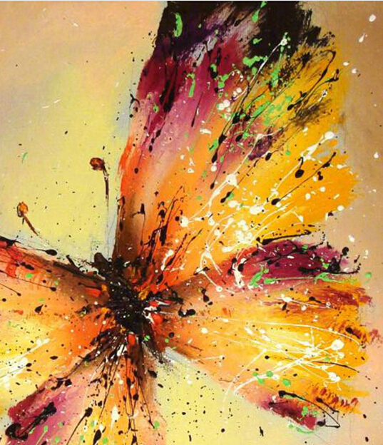 butterfly oil painting hand-painted abstract oil painting on canvas painting canvas wall art picture