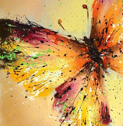 butterfly oil painting hand-painted abstract oil painting on canvas painting canvas wall art picture
