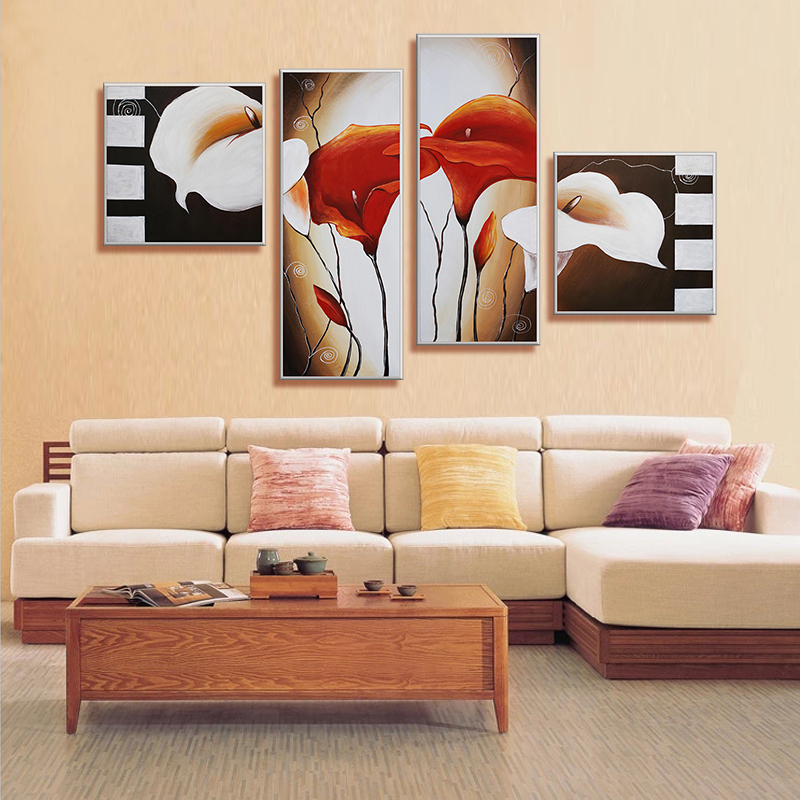 calla oil painting hand-painted oil painting on canvas home decorative art picture