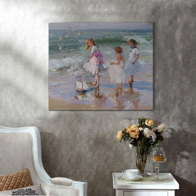 children oil painting hand painted painting oil on canvas home decoration home decor on canvas