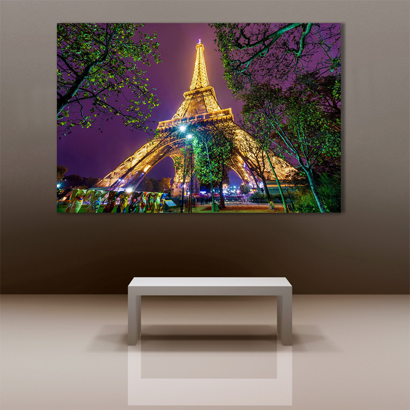 eiffel tower abstract oil painting printed painting oil painting on canvas home decoration