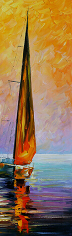est boat abstract oil painting printed painting oil painting on canvas home decorative