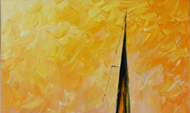 est boat abstract oil painting printed painting oil painting on canvas home decorative