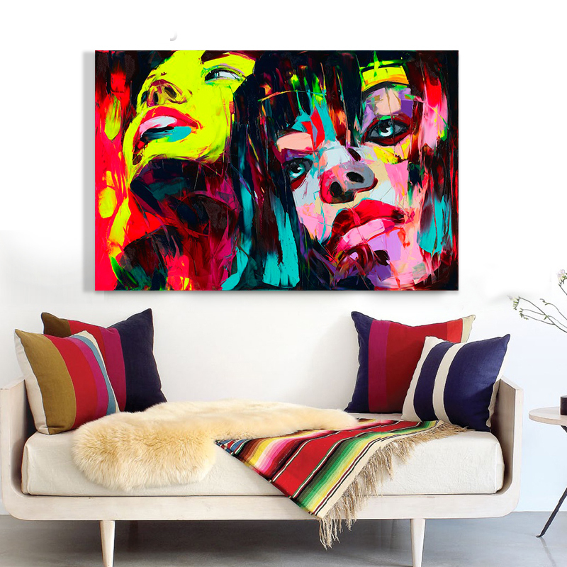 est people abstract oil painting hand painted oil painting on canvas painting canvas wall art picture