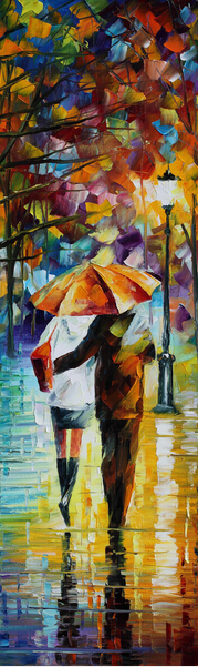 est walking in the rain abstract oil painting printed painting oil painting on canvas home decorative