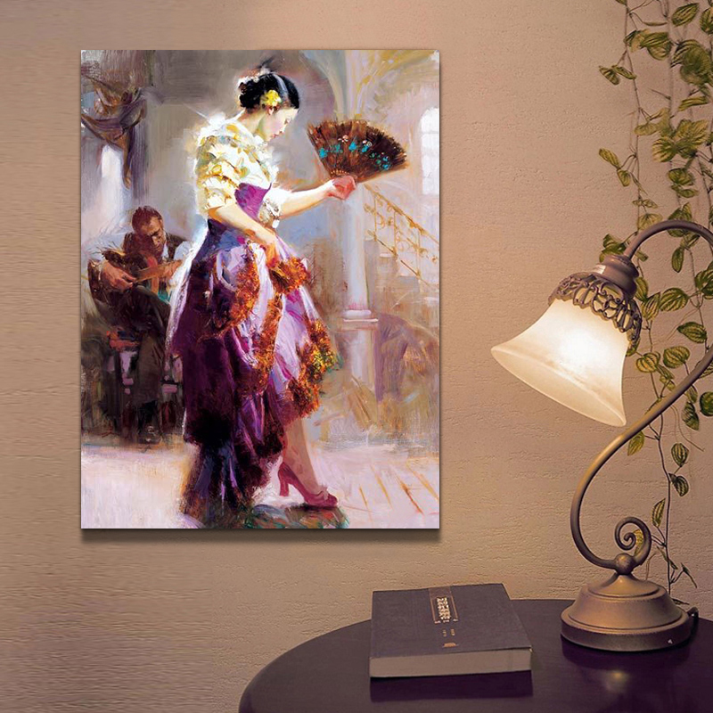 fast dancer oil painting hand painted oil painting on canvas home decorative art picture oil painting unframed