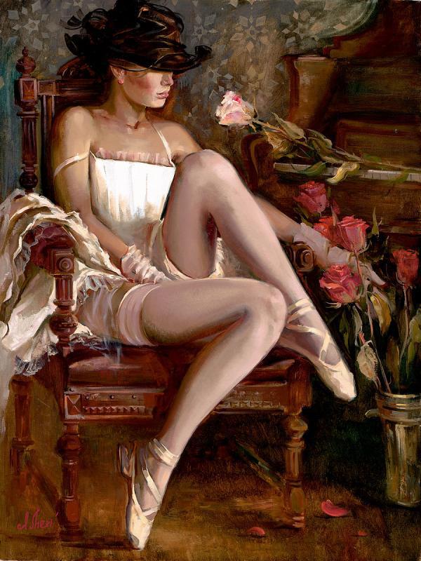 fast dancer oil painting hand painted oil painting on canvas home decorative art picture oil painting unframed