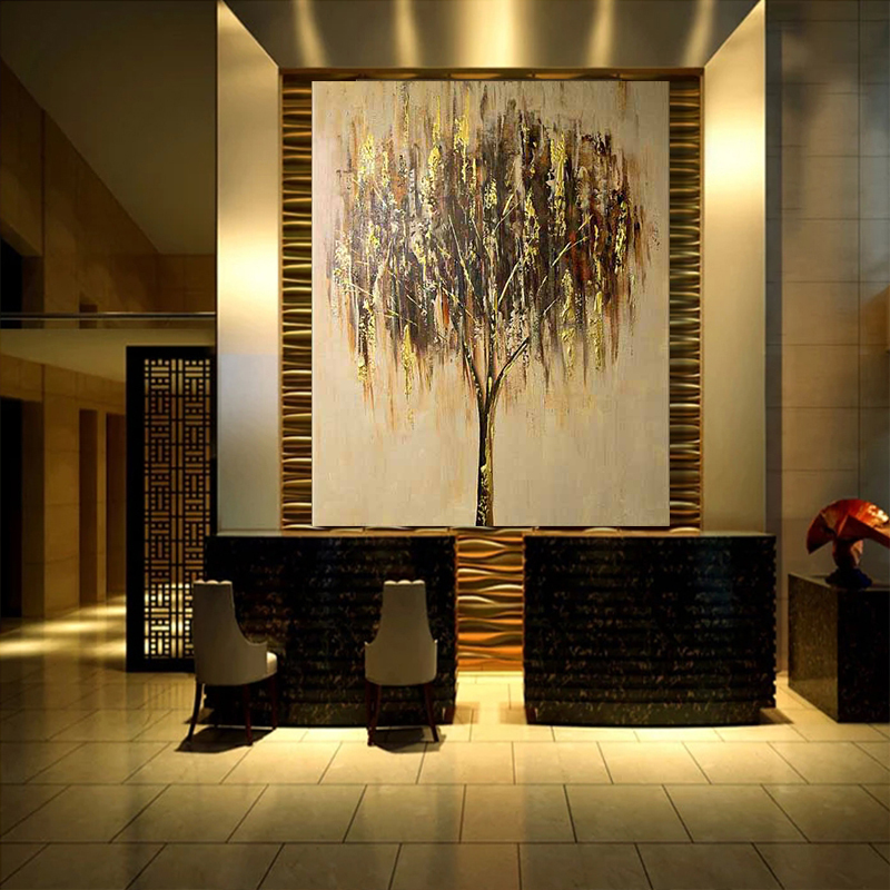 fast tree oil painting hand painted painting oil painting on canvas home decorative art picture